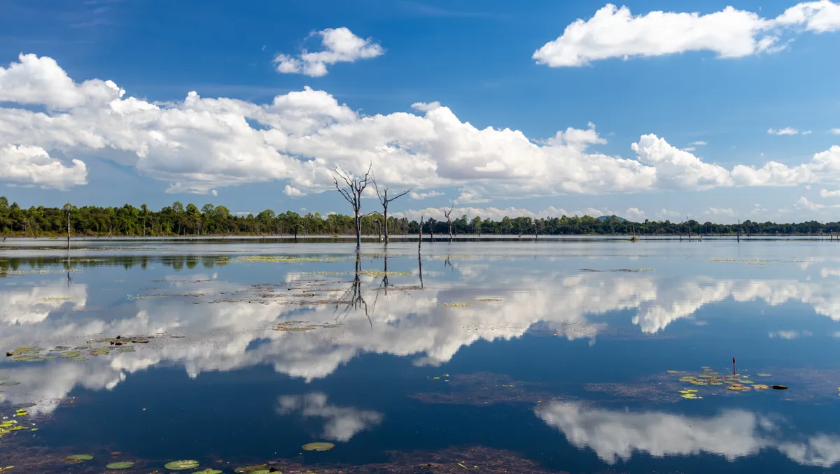Baray at Angkor Wat, Cambodia